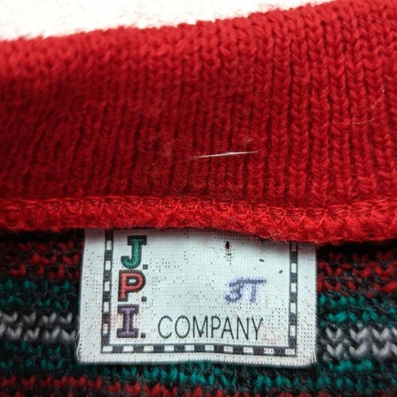 Vintage JPI Sweater Unisex Children's Size 18m Red - Picture 3 of 3